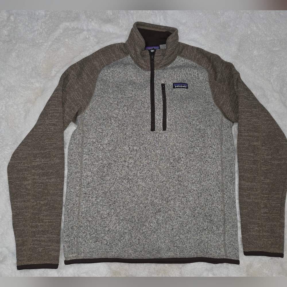 Patagonia Two-Tone Gray and Brown Pullover Better Sweater